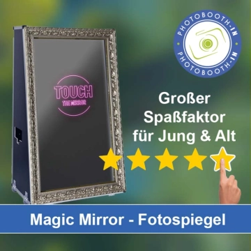 In Wismar einen Magic Mirror Fotospiegel mieten